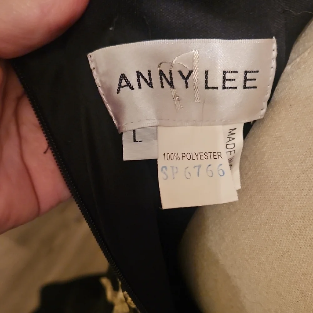 Anny Lee Black Maxi Dress with Gold Embellishment - Picture 13 of 13